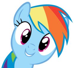 Size: 5000x4600 | Tagged: safe, artist:mrlolcats17, rainbow dash, pony, g4, absurd resolution, cute, dashabetes, female, oh hi there, simple background, smiling, solo, transparent background, vector