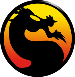 Size: 884x903 | Tagged: safe, artist:kyute-kitsune, discord, g4, logo, mortal kombat, simple background, transparent background