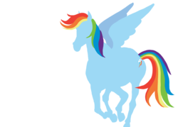 Size: 700x500 | Tagged: safe, artist:the-quoi, rainbow dash, g4, hoers, silhouette, simple background, solo, spread wings, transparent background, wings