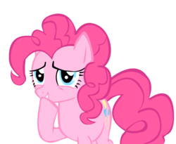 Size: 900x739 | Tagged: safe, pinkie pie, g4, simple background, snickering, transparent background, vector