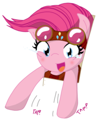 Size: 800x988 | Tagged: safe, artist:adamssketches, pinkie pie, g4, colored, goggles, steampunk