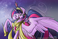 Size: 1038x698 | Tagged: safe, artist:nastylady, twilight sparkle, alicorn, pony, g4, female, mare, solo, twilight sparkle (alicorn)