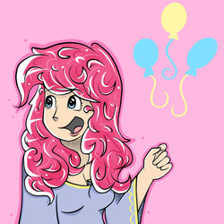 Size: 894x894 | Tagged: safe, artist:kupomoty, pinkie pie, human, g4, cutie mark, humanized