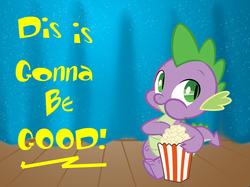 Size: 824x618 | Tagged: safe, artist:boss-hoss1, spike, g4, popcorn, reaction image