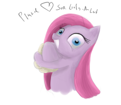 Size: 1500x1296 | Tagged: safe, artist:randomdash, pinkie pie, sir lintsalot, g4, pinkamena diane pie, solo