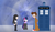 Size: 1024x585 | Tagged: safe, artist:sonic-chaos, twilight sparkle, g4, anime, crossover, david tennant, doctor who, future twilight, homura akemi, puella magi madoka magica, tardis, tenth doctor