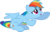 Size: 6945x4437 | Tagged: safe, artist:flizzick, rainbow dash, pony, g4, hurricane fluttershy, my little pony: friendship is magic, season 2, absurd resolution, female, simple background, solo, transparent background, vector, y u no