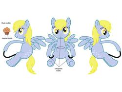 Size: 752x564 | Tagged: safe, derpy hooves, pegasus, pony, g4, backpack, female, mare, merchandise, muffin, welovefine