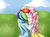 Size: 2700x2000 | Tagged: safe, artist:iscribblechocotroll, fluttershy, rainbow dash, human, g4, duo, female, humanized, lesbian, ship:flutterdash, shipping