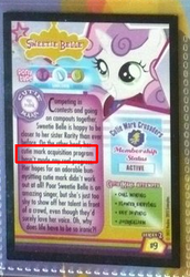 Size: 228x332 | Tagged: safe, enterplay, sweetie belle, friendship is witchcraft, g4, card, series 2, sweetie bot, trading card
