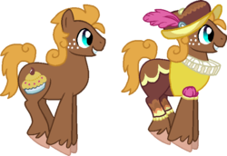 Size: 680x467 | Tagged: safe, artist:randina42, artist:starryoak, chancellor puddinghead, earth pony, pony, g4, clothes, female, happy, hat, simple background, smiling, solo, transparent background, unshorn fetlocks