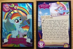 Size: 1386x918 | Tagged: safe, enterplay, rainbow dash, g4, card, filly, series 2, trading card