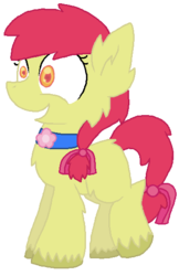 Size: 366x564 | Tagged: safe, artist:starryoak, apple bloom, earth pony, pony, g4, chest fluff, female, simple background, solo, transparent background, unshorn fetlocks