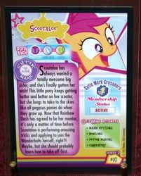 Size: 832x1036 | Tagged: safe, scootaloo, g4, card, enterplay, series 2, trading card