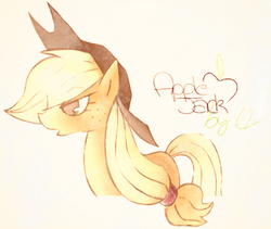 Size: 388x328 | Tagged: safe, artist:shinymawile, applejack, earth pony, pony, g4, female, lowres, solo