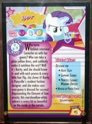 Size: 919x1235 | Tagged: safe, enterplay, rarity, pony, g4, card, solo, trading card