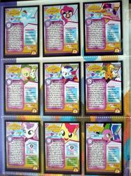 Size: 1843x2458 | Tagged: safe, enterplay, apple bloom, applejack, fluttershy, pinkie pie, rainbow dash, rarity, spike, sweetie belle, twilight sparkle, g4, card, series 2, trading card