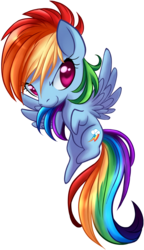 Size: 862x1500 | Tagged: safe, artist:g-blue16, rainbow dash, pegasus, pony, g4, chibi, cute, female, mare, simple background, solo, white background