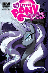 Size: 599x908 | Tagged: safe, artist:glancojusticar, idw, nightmare rarity, g4, spoiler:comic, cover, fake, nightmare grayity