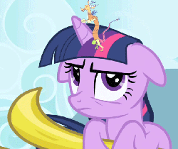 Size: 640x540 | Tagged: safe, discord, twilight sparkle, g4, animated, dancing, discord dance