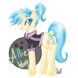 Size: 3000x3000 | Tagged: safe, artist:blup-chan, allie way, pony, unicorn, g4, simple background, solo, transparent background