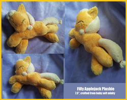 Size: 1124x881 | Tagged: artist needed, safe, applejack, g4, baby, filly, irl, photo, plushie