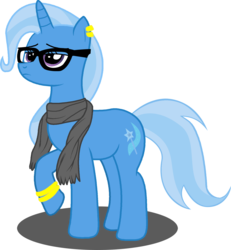 Size: 1800x1950 | Tagged: dead source, safe, artist:yashmon, trixie, pony, unicorn, g4, clothes, earring, glasses, hipster, scarf, simple background, solo, transparent background