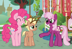 Size: 1500x1024 | Tagged: artist needed, safe, cheerilee, pinkie pie, oc, earth pony, pony, g4, do or deer, female, mare