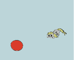 Size: 1212x984 | Tagged: safe, artist:vexpon, derpy hooves, cat, pegasus, pony, g4, :3, animated, ball, behaving like a cat, cute, eyes closed, face down ass up, female, mare, nom, pounce, smiling, solo, tail wag