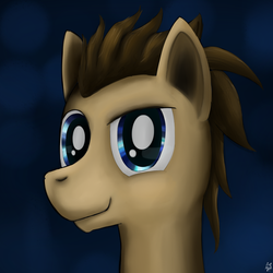 Size: 1000x1000 | Tagged: safe, artist:cheshiresdesires, doctor whooves, time turner, earth pony, pony, g4, male, portrait, solo