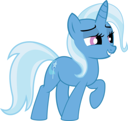 Size: 7535x7174 | Tagged: safe, artist:snipernero, trixie, pony, unicorn, g4, absurd resolution, female, grin, mare, raised hoof, simple background, smiling, solo, transparent background, vector