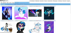 Size: 1354x639 | Tagged: safe, dj pon-3, octavia melody, vinyl scratch, human, pony, unicorn, derpibooru, g4, butt, comic, duo, humanized, looking at you, plot, simple background, webcomic, white background