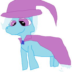 Size: 1000x1000 | Tagged: safe, artist:heroinferno, trixie, pony, unicorn, g4, female, mare, simple background, smiling, solo, the bestest image in the entire universe!, white background