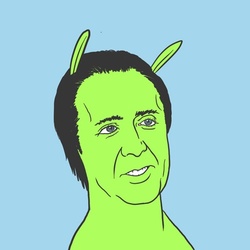 Size: 500x500 | Tagged: safe, april fools, hate mail for twist, nicolas cage, ponified