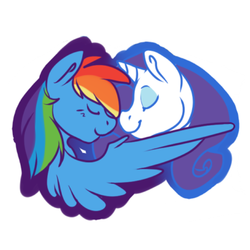 Size: 1000x1000 | Tagged: safe, artist:jinxsis, rainbow dash, rarity, g4, female, lesbian, ship:raridash, shipping