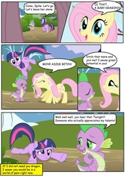 Size: 800x1132 | Tagged: safe, fluttershy, spike, g4, comic, friendship is betrayal, twilight spike