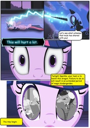 Size: 800x1132 | Tagged: safe, nightmare moon, twilight sparkle, g4, comic, friendship is betrayal