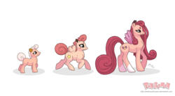 Size: 3737x2065 | Tagged: safe, artist:almairis, clefable, clefairy, cleffa, coat markings, evolution chart, female, filly, foal, mare, mother and daughter, pokémon, ponified, ponymon, simple background, socks (coat markings), transparent background