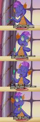 Size: 633x1918 | Tagged: safe, screencap, master kenbroath gilspotten heathspike, dragon, g3, the princess promenade, heritage, lore, subtitles