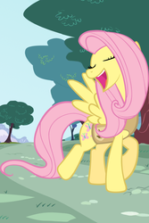 Size: 640x960 | Tagged: safe, fluttershy, g4, iphone wallpaper, singing