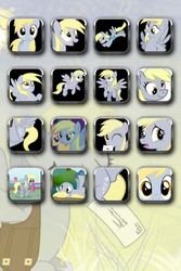 Size: 640x960 | Tagged: safe, derpy hooves, pegasus, pony, g4, epic derpy, female, icon wrap, iphone wallpaper, mare