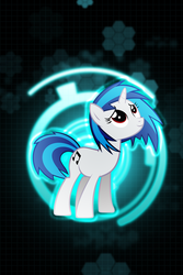 Size: 640x960 | Tagged: safe, dj pon-3, vinyl scratch, pony, unicorn, g4, iphone wallpaper, record, solo