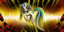 Size: 680x342 | Tagged: safe, dj pon-3, vinyl scratch, g4, android wallpaper