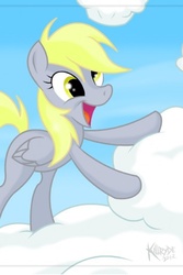 Size: 640x960 | Tagged: safe, derpy hooves, pegasus, pony, g4, female, happy, iphone wallpaper, mare