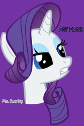 Size: 640x960 | Tagged: safe, rarity, pony, g4, bust, iphone wallpaper, solo, text, the ass was fat