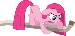 Size: 6208x3000 | Tagged: safe, artist:masem, pinkie pie, g4, magical mystery cure, absurd resolution, pinkamena diane pie, simple background, swapped cutie marks, transparent background, vector, water chute