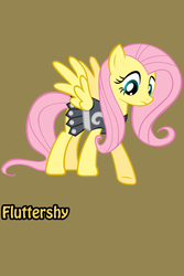 Size: 640x960 | Tagged: safe, fluttershy, g4, armor, iphone wallpaper, text