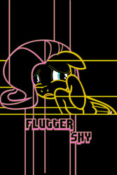 Size: 640x960 | Tagged: safe, fluttershy, g4, iphone wallpaper, lineart, text