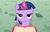 Size: 546x353 | Tagged: safe, screencap, twilight sparkle, pony, a canterlot wedding, g4, my little pony: friendship is magic, book, female, filly, filly twilight sparkle, lidded eyes, mid-blink screencap, reaction image, solo, unamused, younger