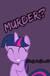 Size: 640x960 | Tagged: safe, twilight sparkle, g4, iphone wallpaper, murder, text